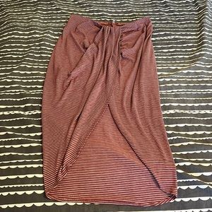 Charlotte Russe Wrap Maxi Skirt